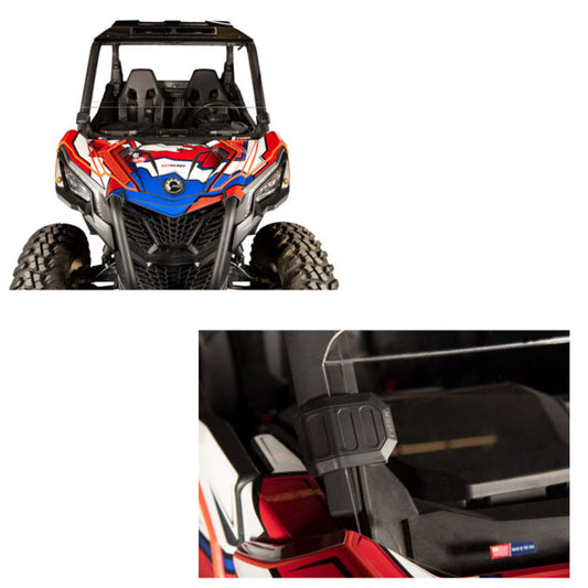 Tusk Removable Half Windshield - Can-Am Comm 1000 DPS