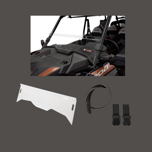 Tusk Removable Half Windshield - RZR XP 4 Turbo S